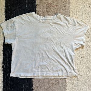 Banana Republic — Supine Cotton Basic White Crop Tee (S)